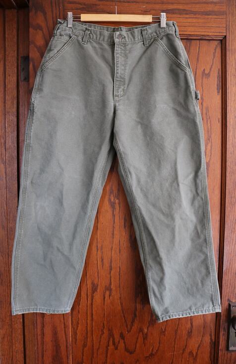 Carhartt Other - CARHARTT B11 Pants Mens 36x30 Moss Green Washed Duck Carpenter Loose Original